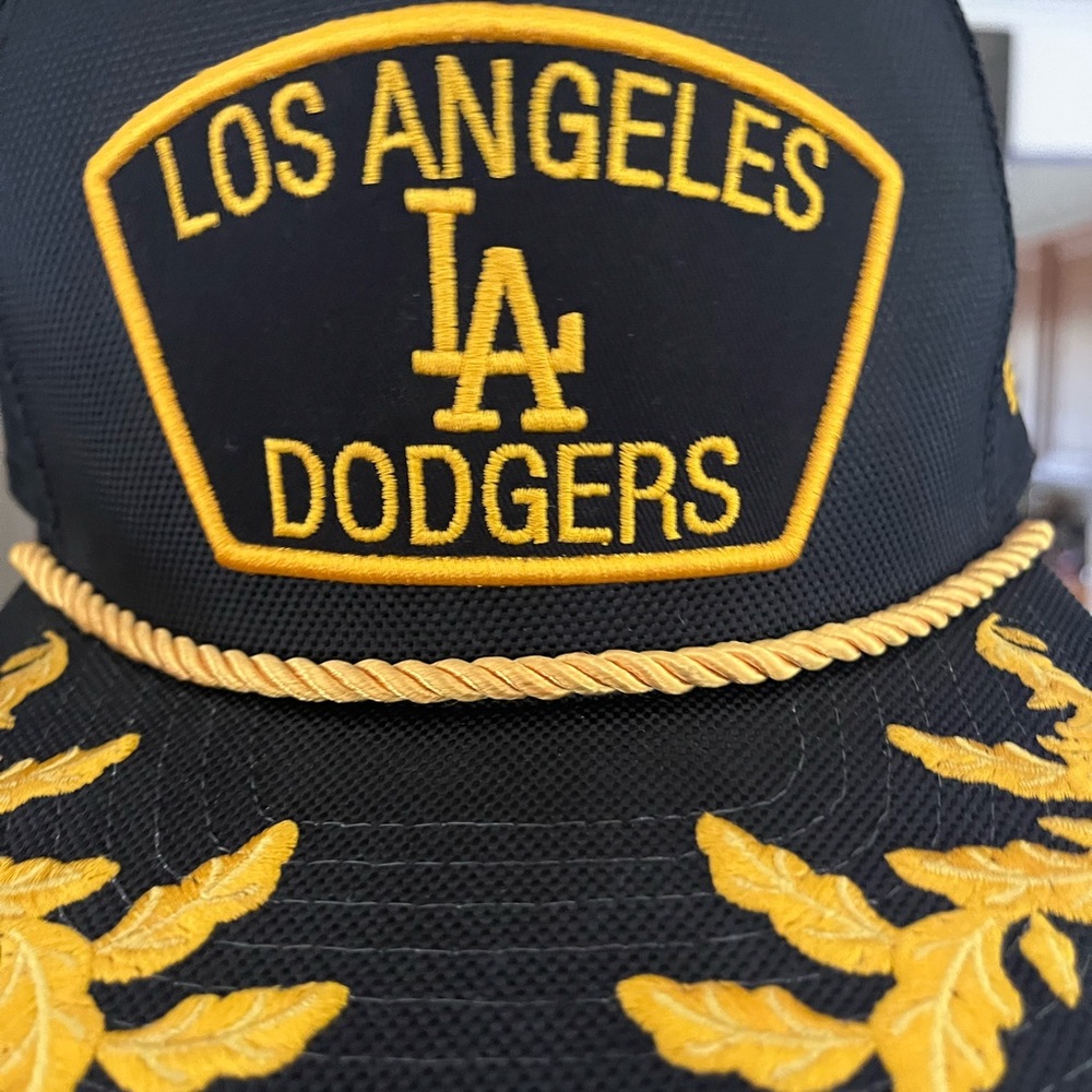 LA Dodgers snapback hat old school.